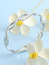 Jonc style vague à strass - Argent - 1