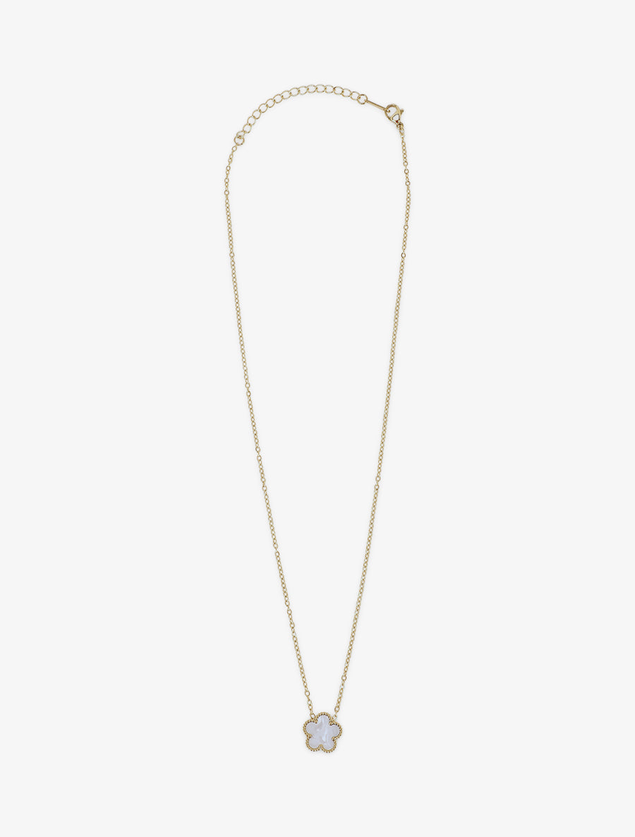 Collier à fleur - Blanc - 2