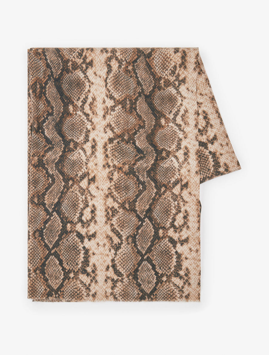 Foulard imprimé python - Beige foncé - 2