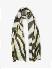 Foulard à imprimé vagues fondus - Vert - 1