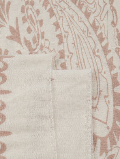 Foulard à imprimé cachemire - Beige - 3