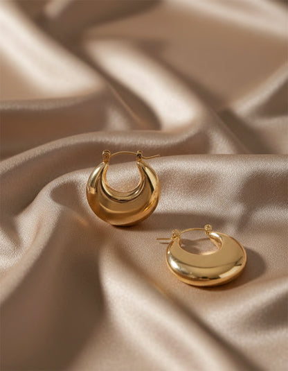 Créoles épaisses - Or - 1