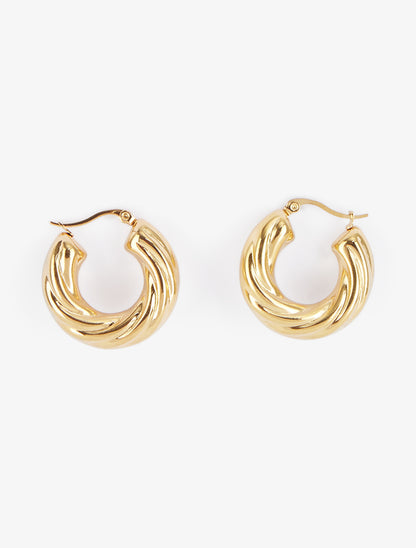 Créoles torsadées - Or - 1