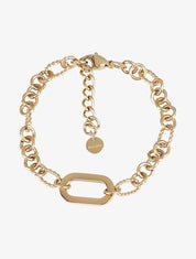 Bracelet en maille stylisée - Or - 1