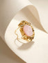 Bague martelée ornée d&
