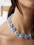 Collier motif floral - Bleu ciel - 1