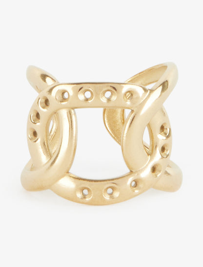 Bague style anneaux croisés - Or - 3