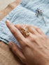 Bague à motif floral - Or - 1