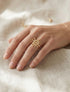 Bague soleil ajustable - Or - 1