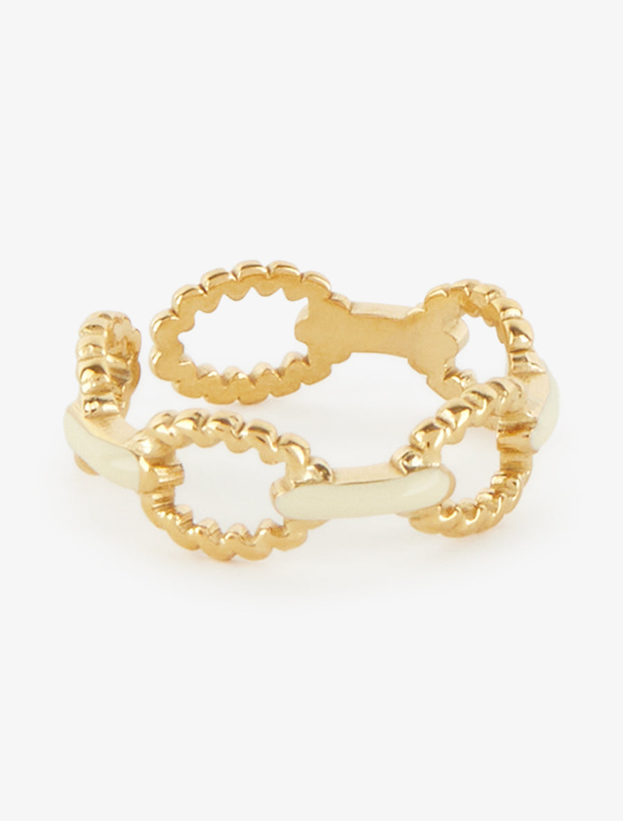 Bague style maillons marin torsadés - Or/jaune - 2