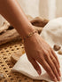 Bracelet à maillon marins et perles - Or/noir - 1