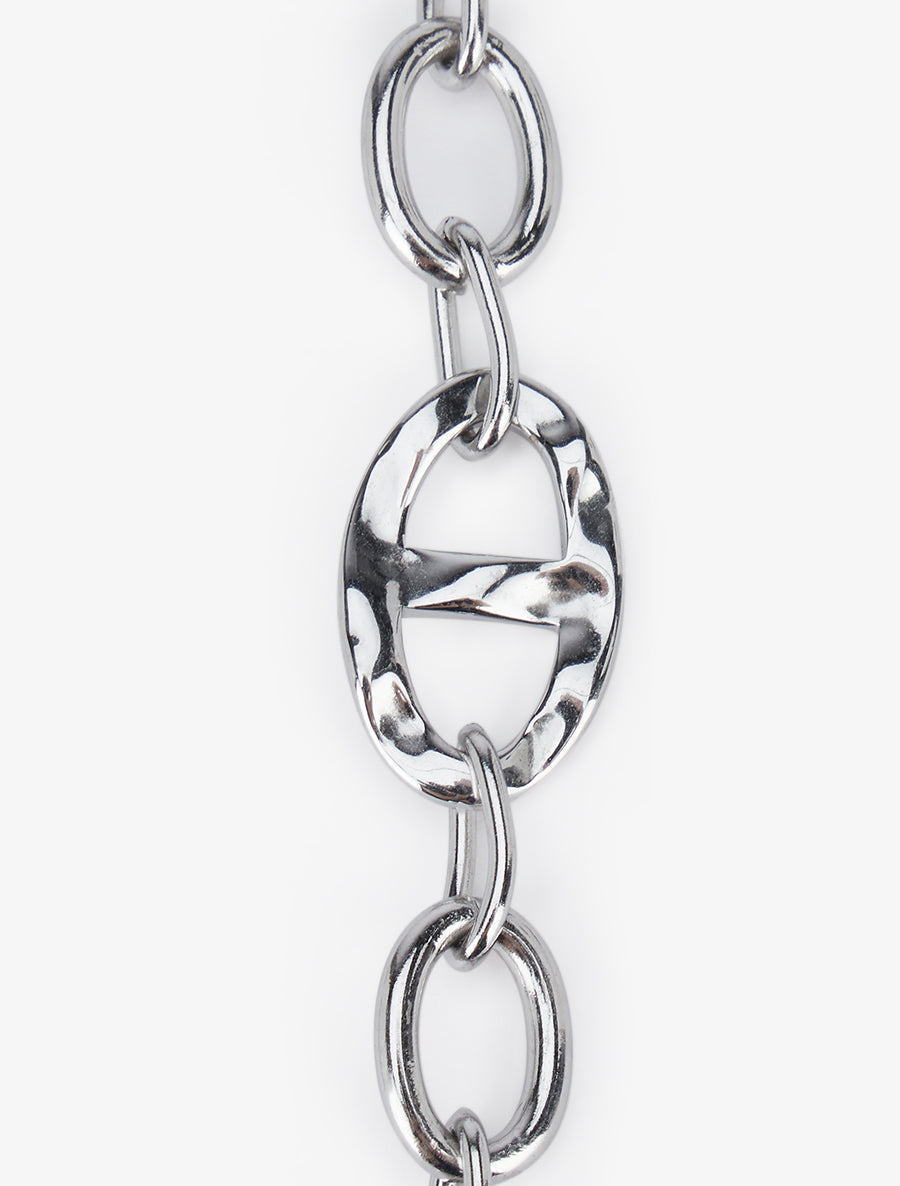 Collier martelé à maillons marins - Argent - 3