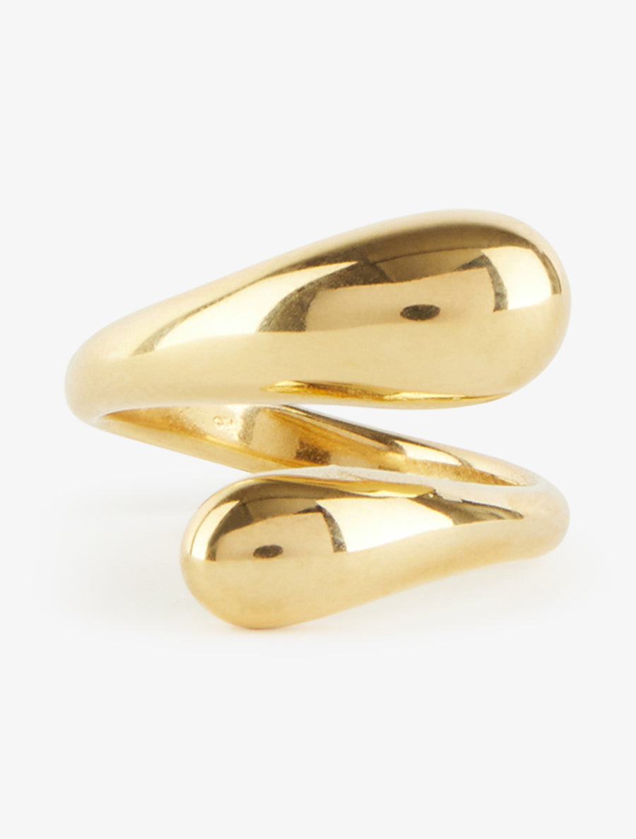 Bague style gouttes entralacées - Or - 3