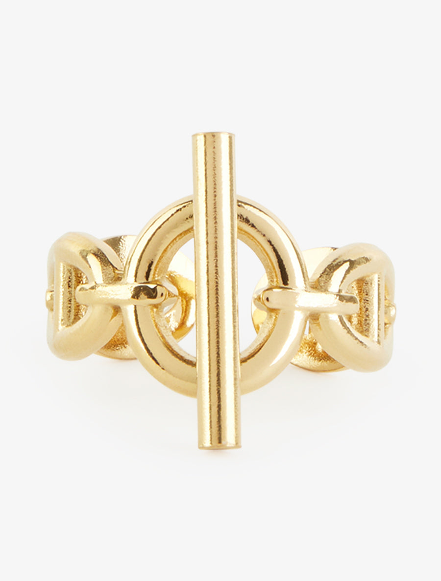 Bague à maillons marins et tige - Or - 3