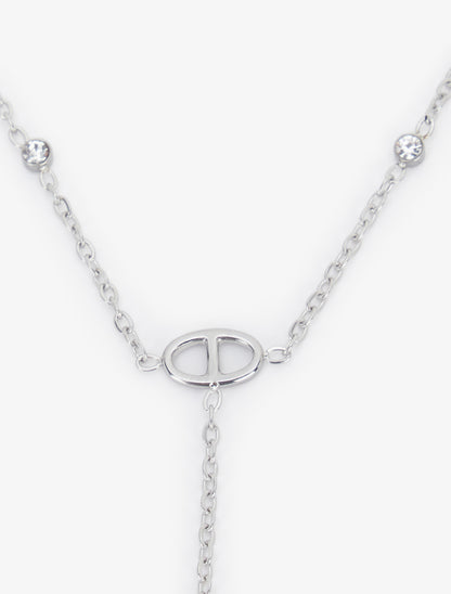 Bracelet chaîne de main à mailles marins - Argent - 3
