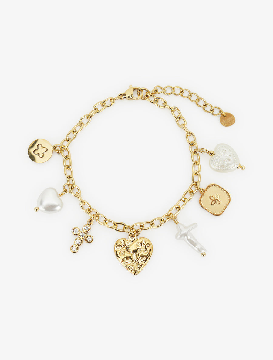 Bracelet à charms - Or - 2