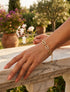 Bracelet maillons marins ornés de zircons blancs - Or - 1