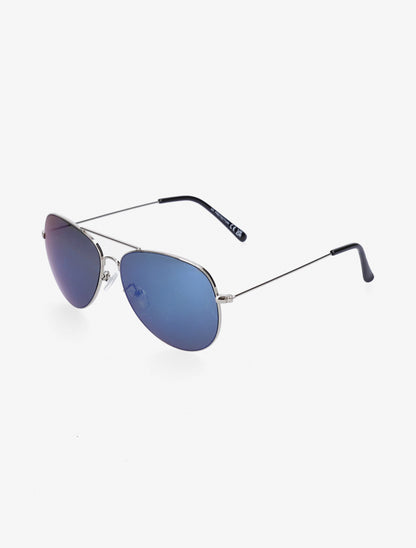 Lunettes de soleil aviateur - Bleu - 1