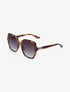 Lunettes de soleil arrondies oversize - Camel - 1