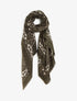 Echarpe rectangulaire à motif bandana - Kaki - 1