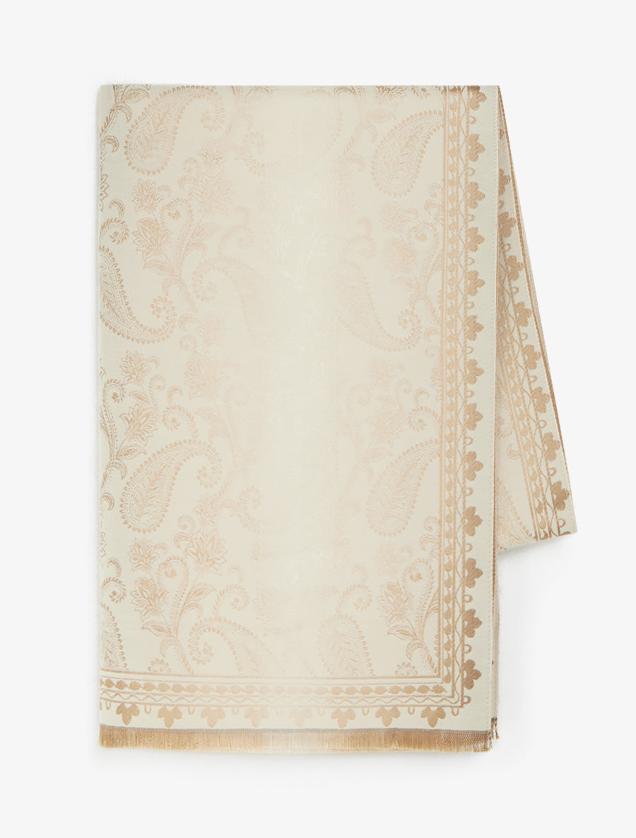 Echarpe à imprimé cachemire - Beige - 2