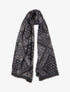 Echarpe imprimé bandana en coton mélangé - Noir - 1