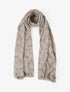Echarpe en laine mélangée à imprimé cachemire - Taupe - 1