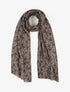 Foulard à imprimé baies irisées - Taupe - 1