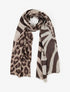 Foulard à imprimé animaux - Marron - 1