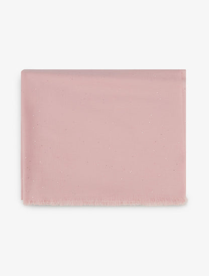 Echarpe coton mélangé à sequins - Rose - 2
