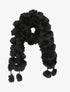 Echarpe en pompons en fausse fourrure - Noir - 1