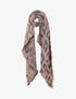 Echarpe à bords biseautés imprimé léopard - Rose - 1