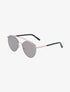 Lunettes de soleil rondes oversize - Or - 2