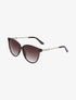 Lunettes cat eye branches à strass - Marron - 1
