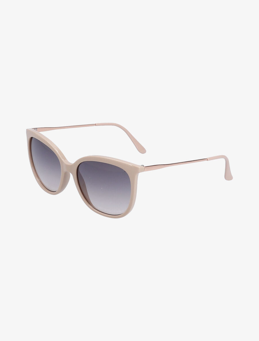Lunettes de soleil wayfarer - Beige - 1