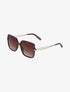 Lunettes carrées à branches stylisées - Léopard - 1