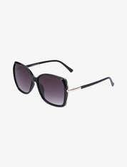 Lunettes de soleil carrées oversize - Noir - 1
