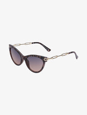 Lunettes cat eye à branches style chaîne - Rose - 1