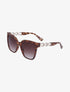 Lunettes cat eye oversize - Léopard - 2