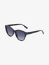 Lunettes cat eye à verres semi opaques - Noir - 2