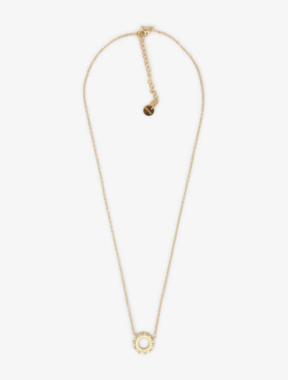 Collier à pendentif fleur - Or - 1