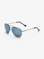Lunettes de soleil aviateurs à monture invisible - Bleu - 2