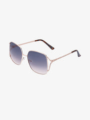 Lunettes carrées fumées - Bleu - 1