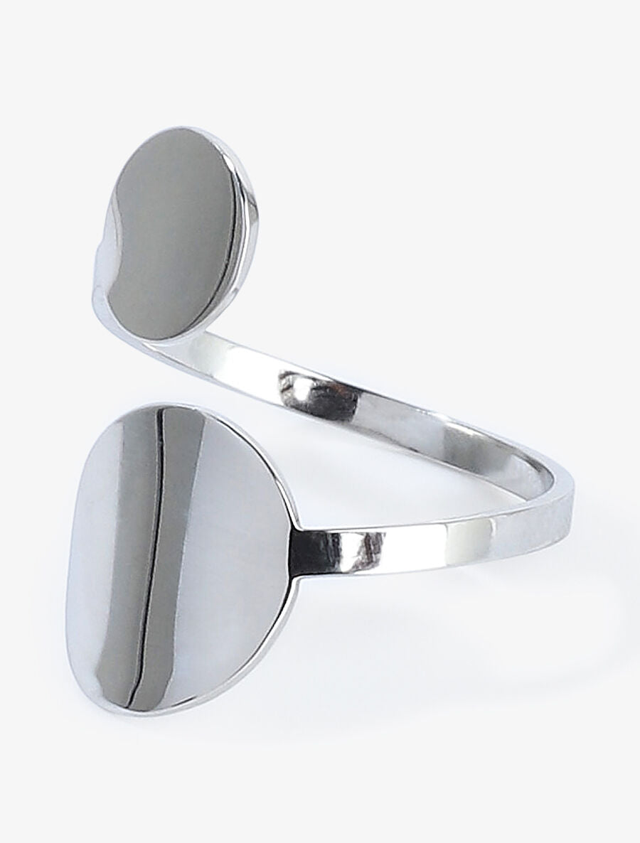 Bague à double cercles - Argent - 2