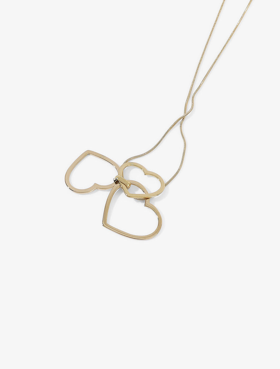 Collier à pendentif trois coeurs - Or - 2