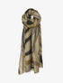 Foulard à imprimé lignes abstraites irisées - Taupe - 3