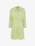 Robe cintrée col à nouer - vert pomme - 1