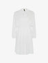 Robe cintrée col à nouer - blanc - 1