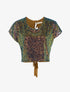 Crop top en sequins multicouleur - Multi/marron - 1
