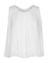 Top en voile dos plastron - Blanc - 1